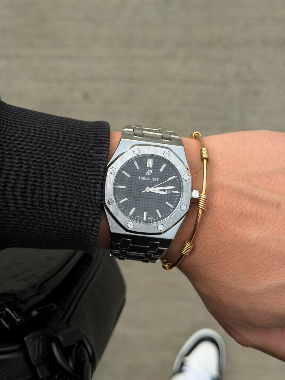 Admrs Metalico Liso Plateado Tablero Negro