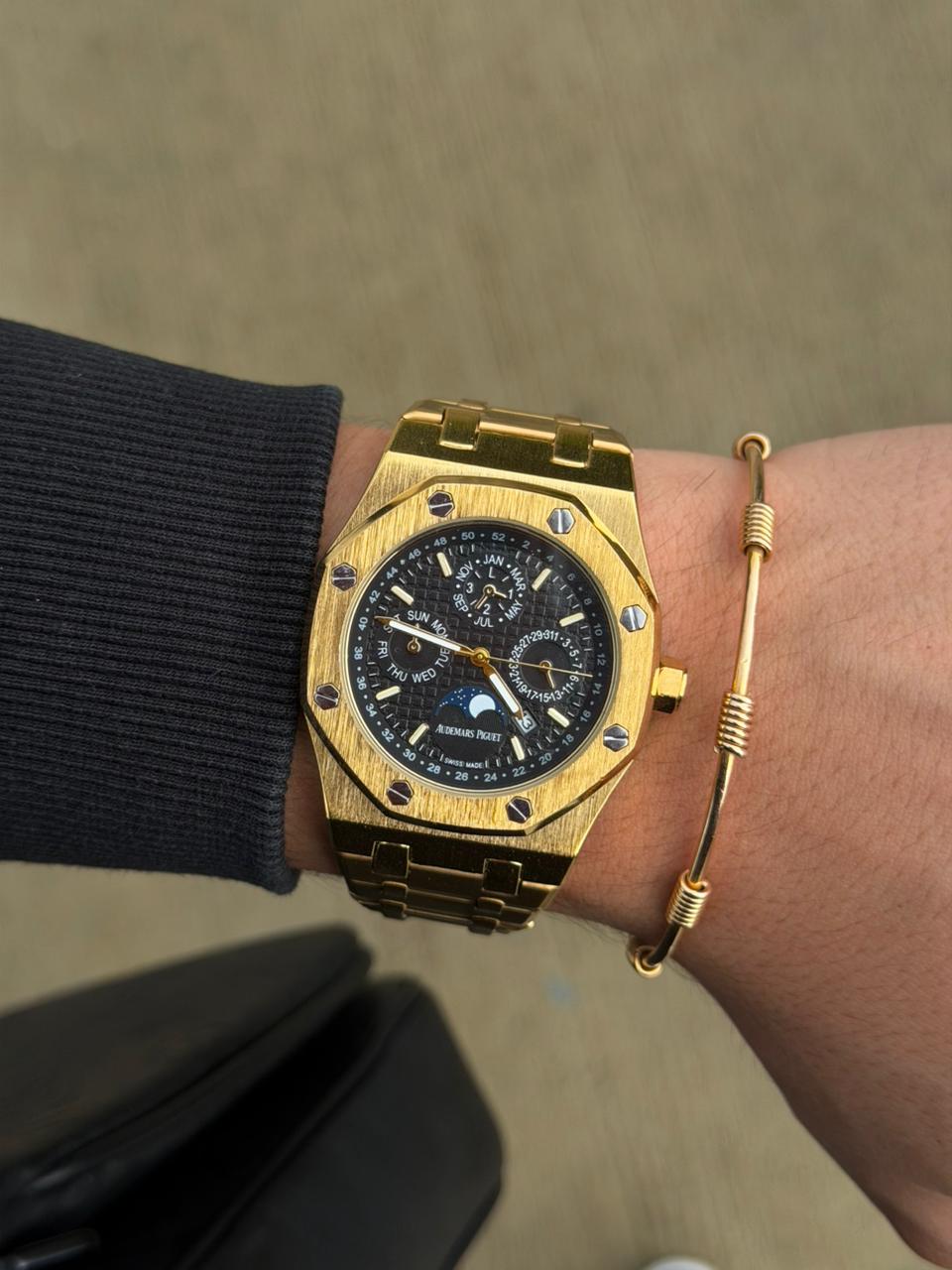 Admrs Metalico Dorado Tablero Negro