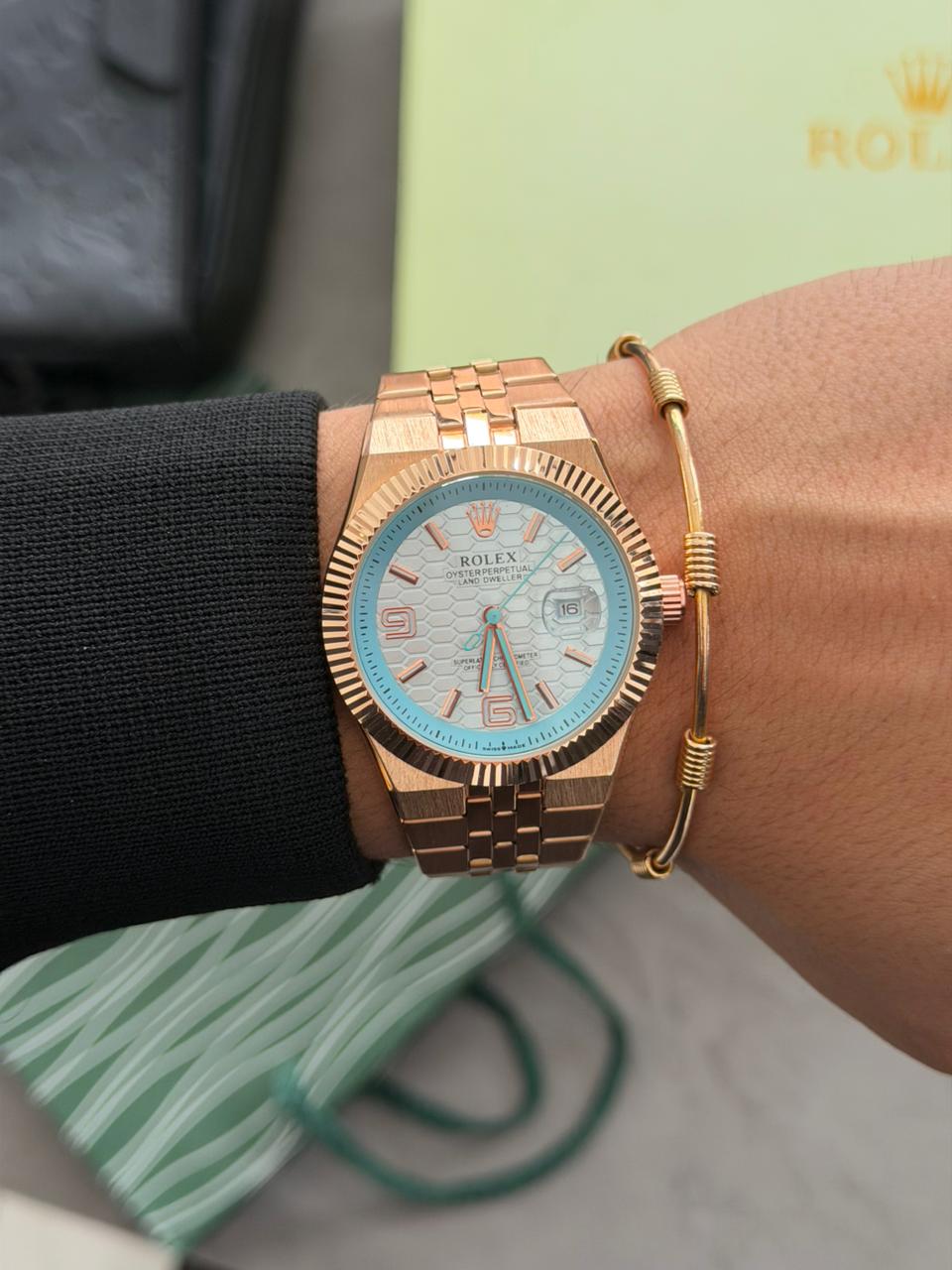 Rlx Lx Oro Rosa Tablero Azul