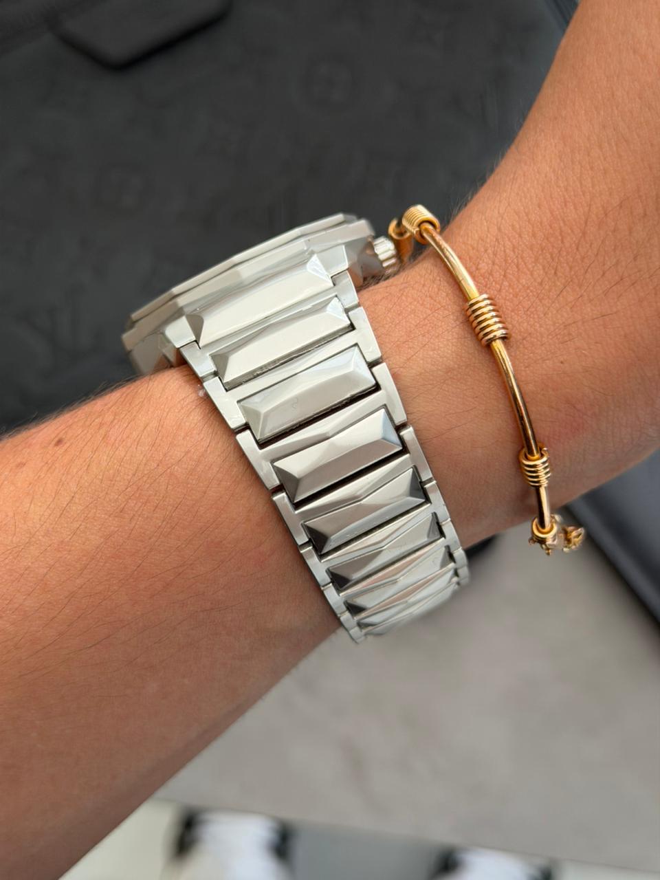 Hblt Resina Gris Crono Tablero Gris