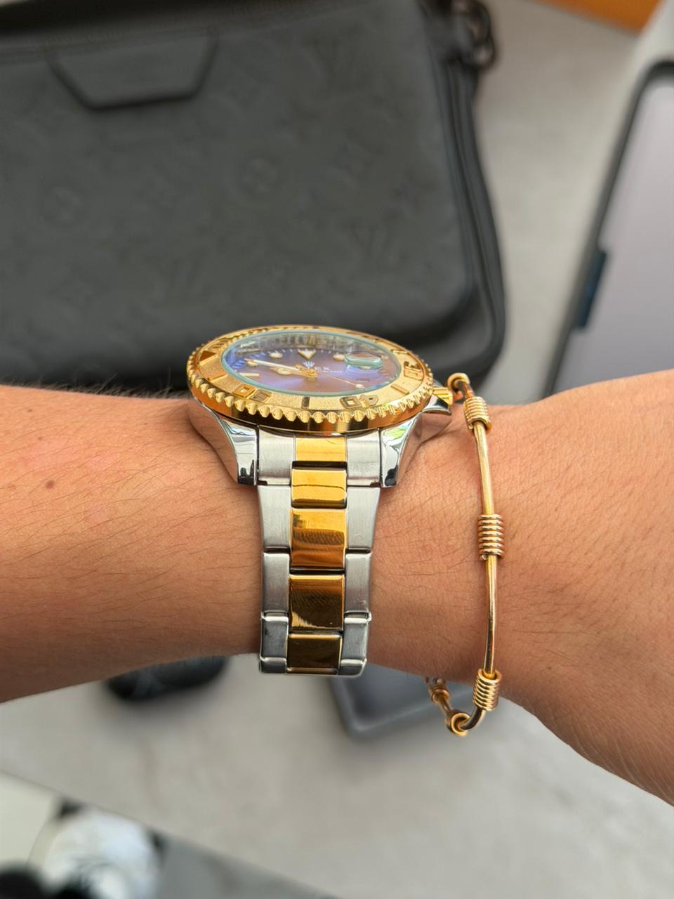 Rlx Master Bicolor Dorado Tablero Azul