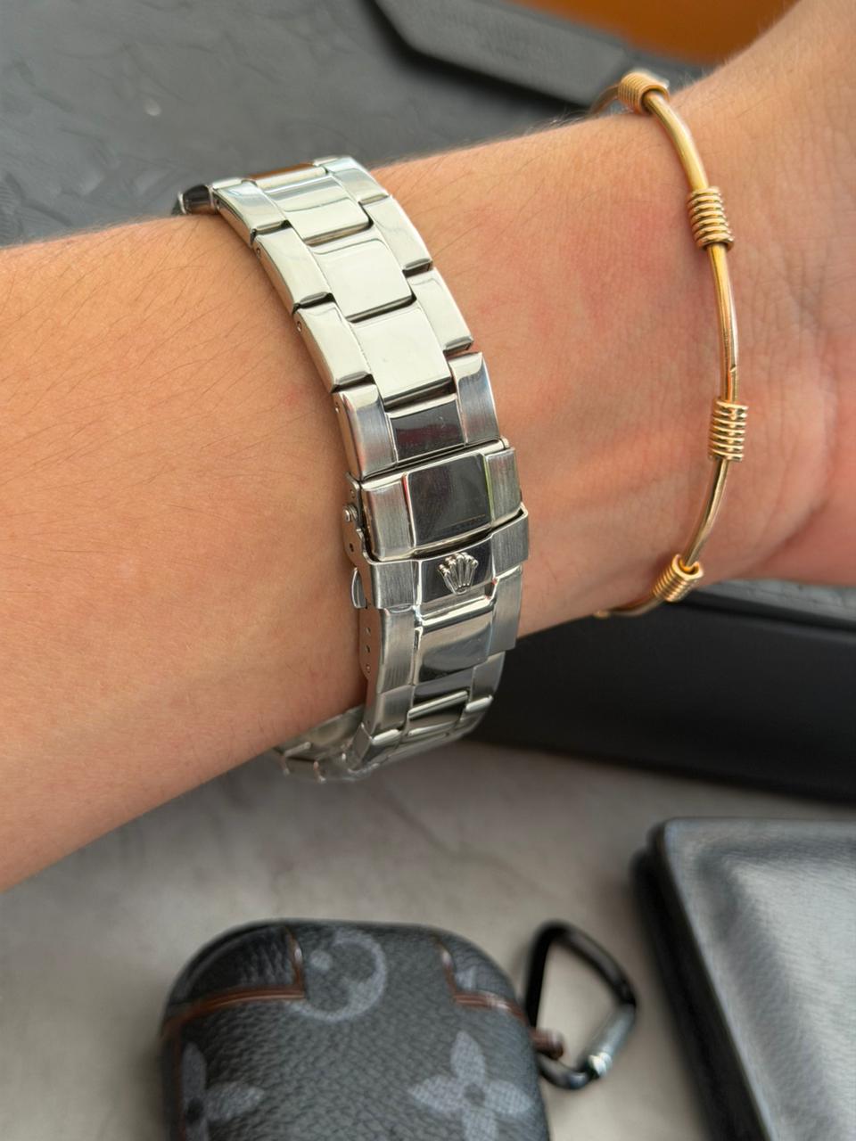 Rlx Master Plateado Tablero Azul