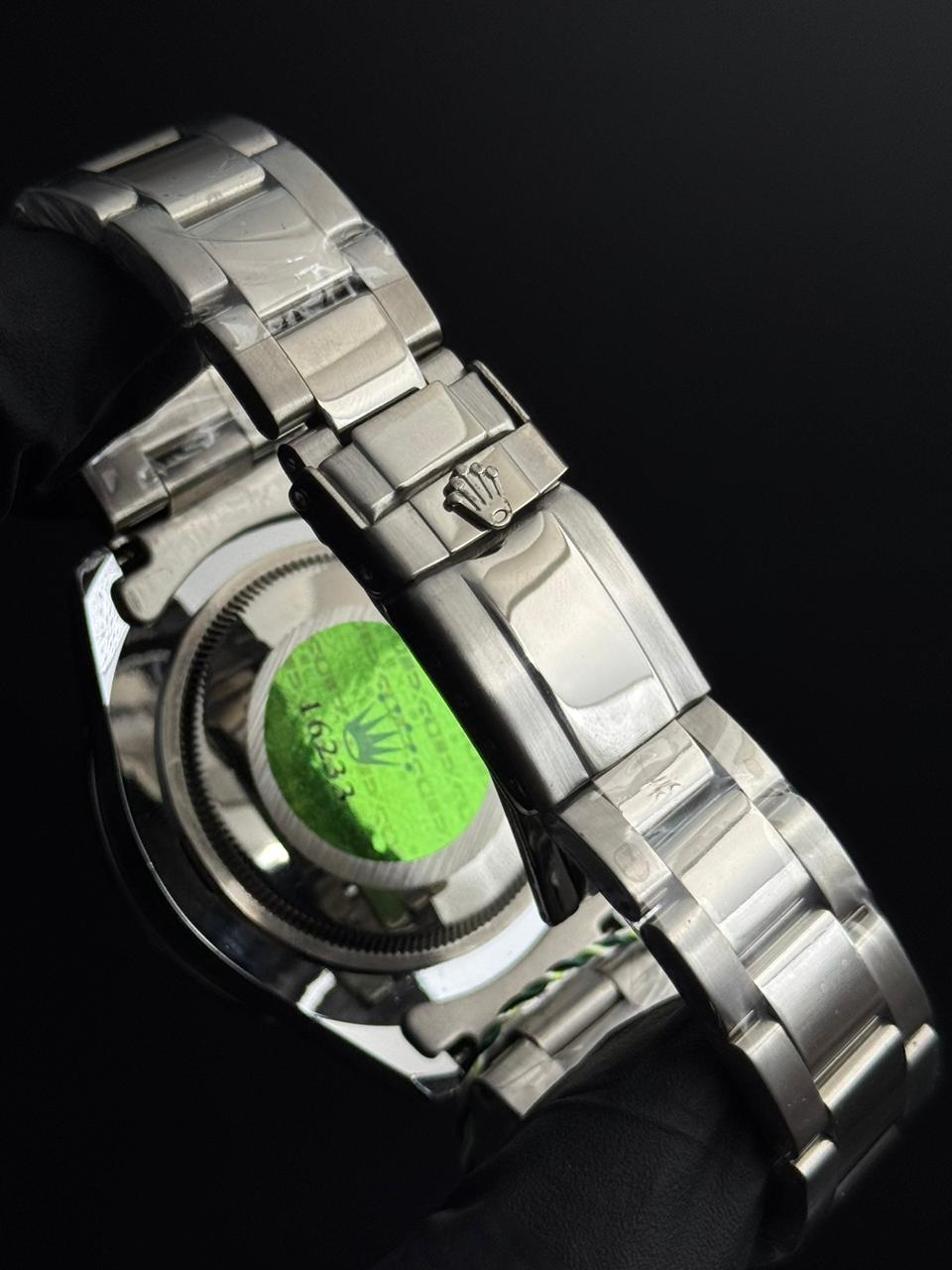 Rlx 2026 Submariner Plateado Tablero Negro Bisel Negro