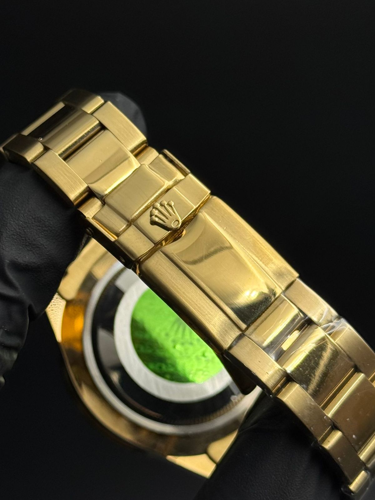 Rlx 2026 Submariner Dorado Tablero Negro Bisel Negro