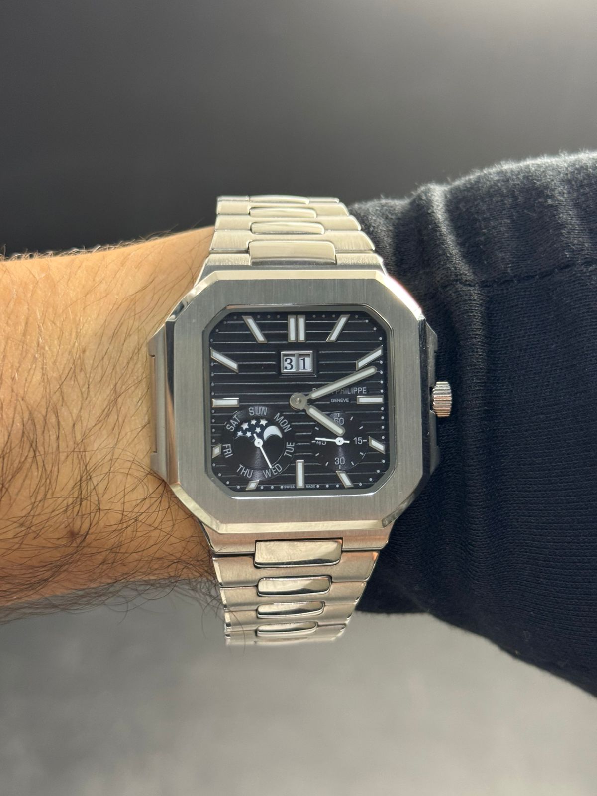 Crtr Luxury Plateado Tablero Negro