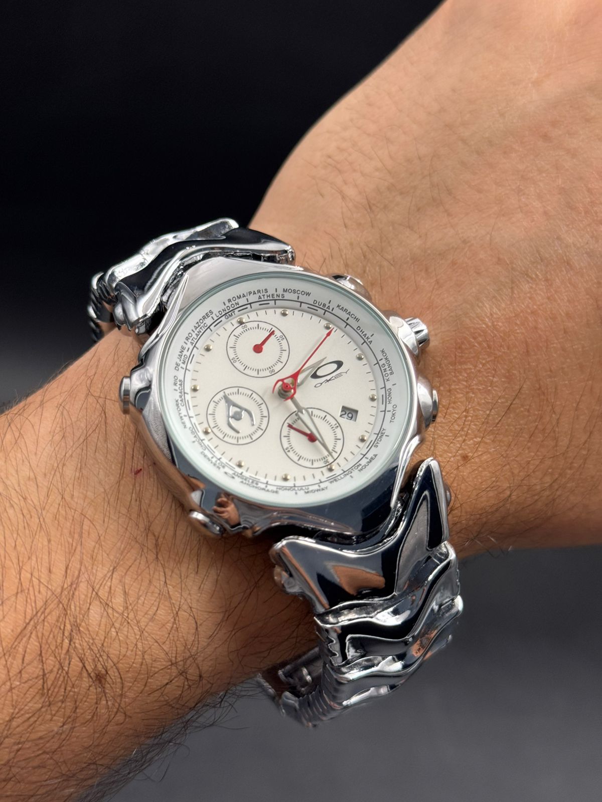 Okey Gmt Plateado Tablero Blanco