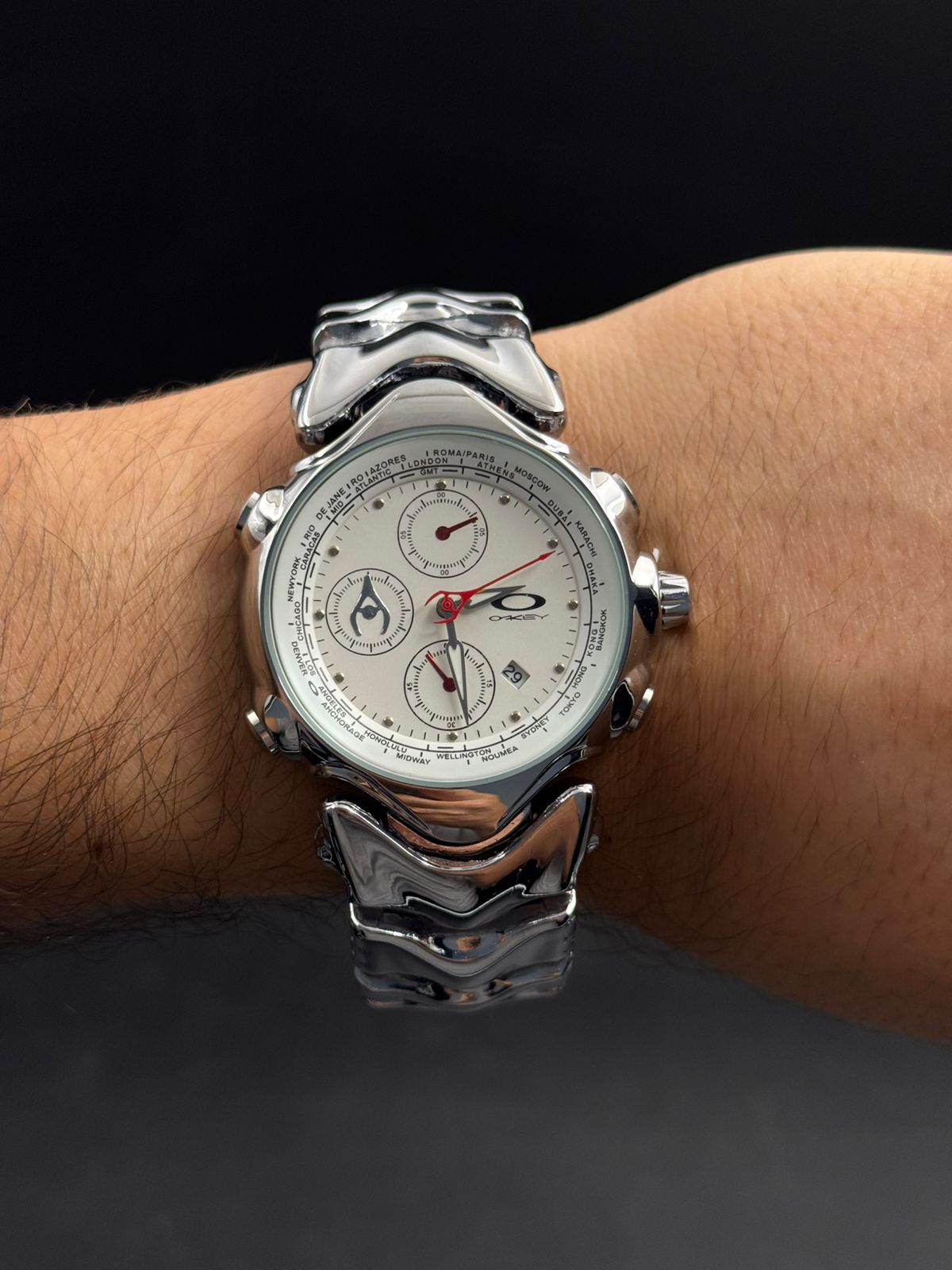 Okey Gmt Plateado Tablero Blanco