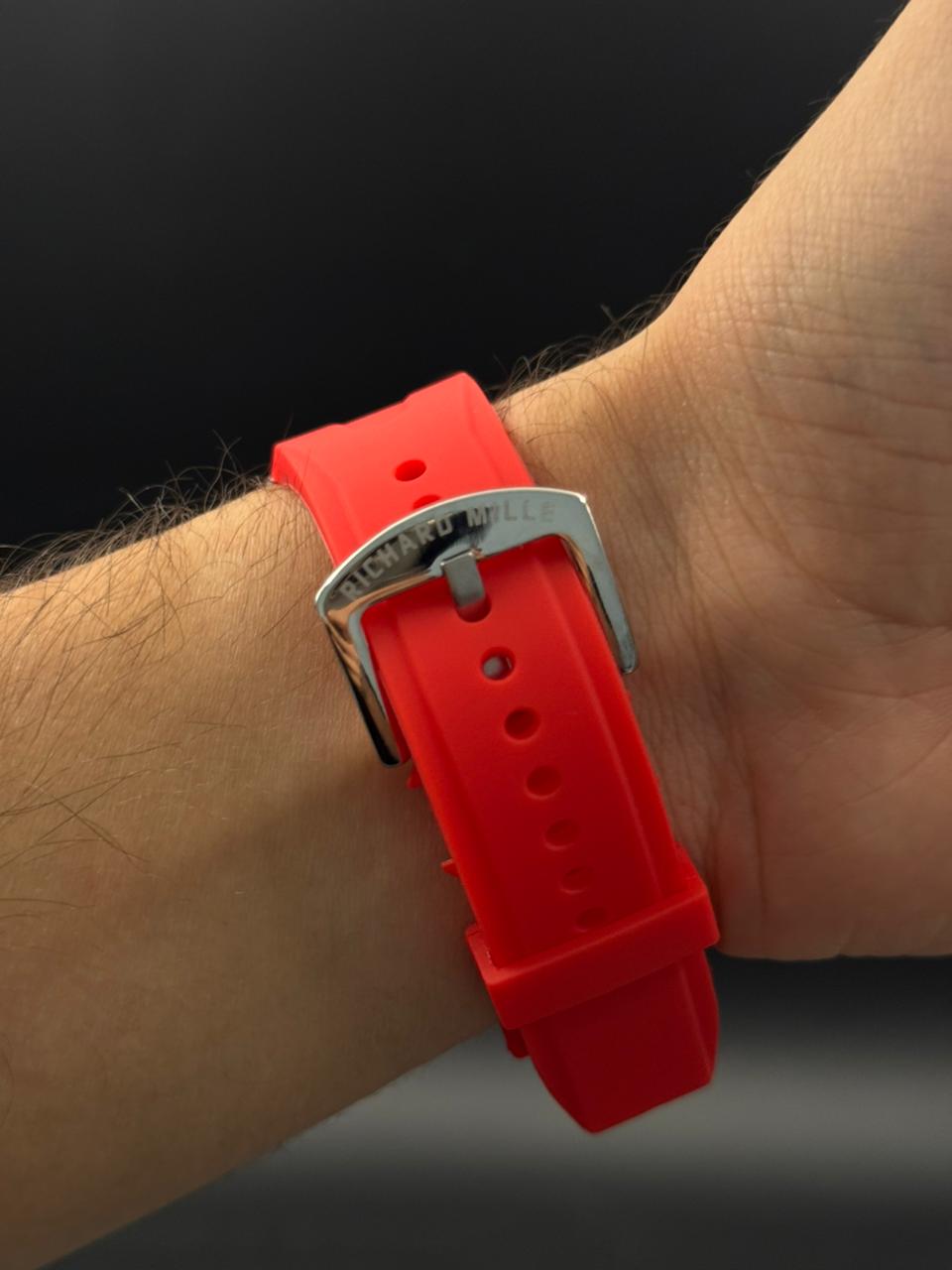 Rchrd Mll C7 Goma Rojo Tablero Plateado