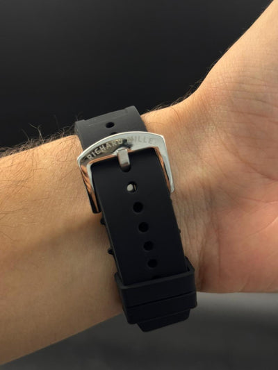 Rchrd Mll 2026 Goma Negra Tablero Plateado Camuflado