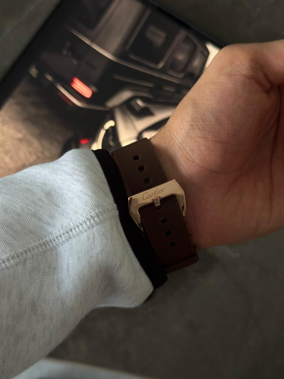 Crtr Santos New Goma Negra Tablero Negro Oro Rosa