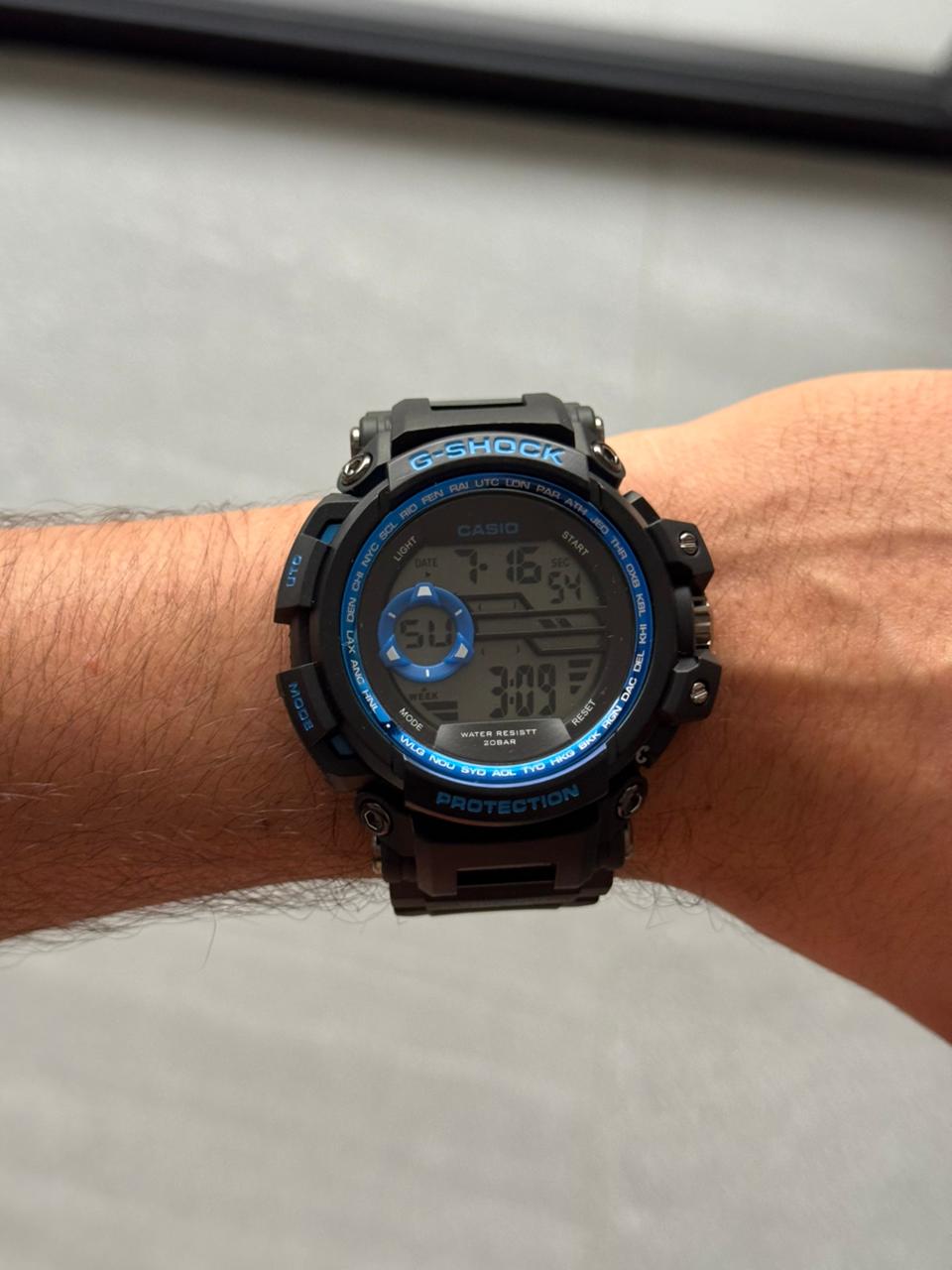 G-shck MTG Negro Tablero Negro Azul