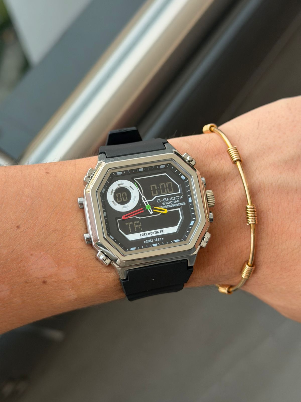 G-Shck Royale Negro Tablero Negro Plateado