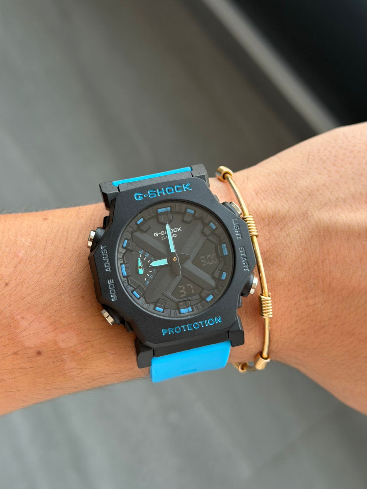 G-Shck Premium New Azul Claro-Negro