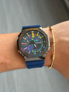 G-Shck Premium Metalico Azul Tablero Colores
