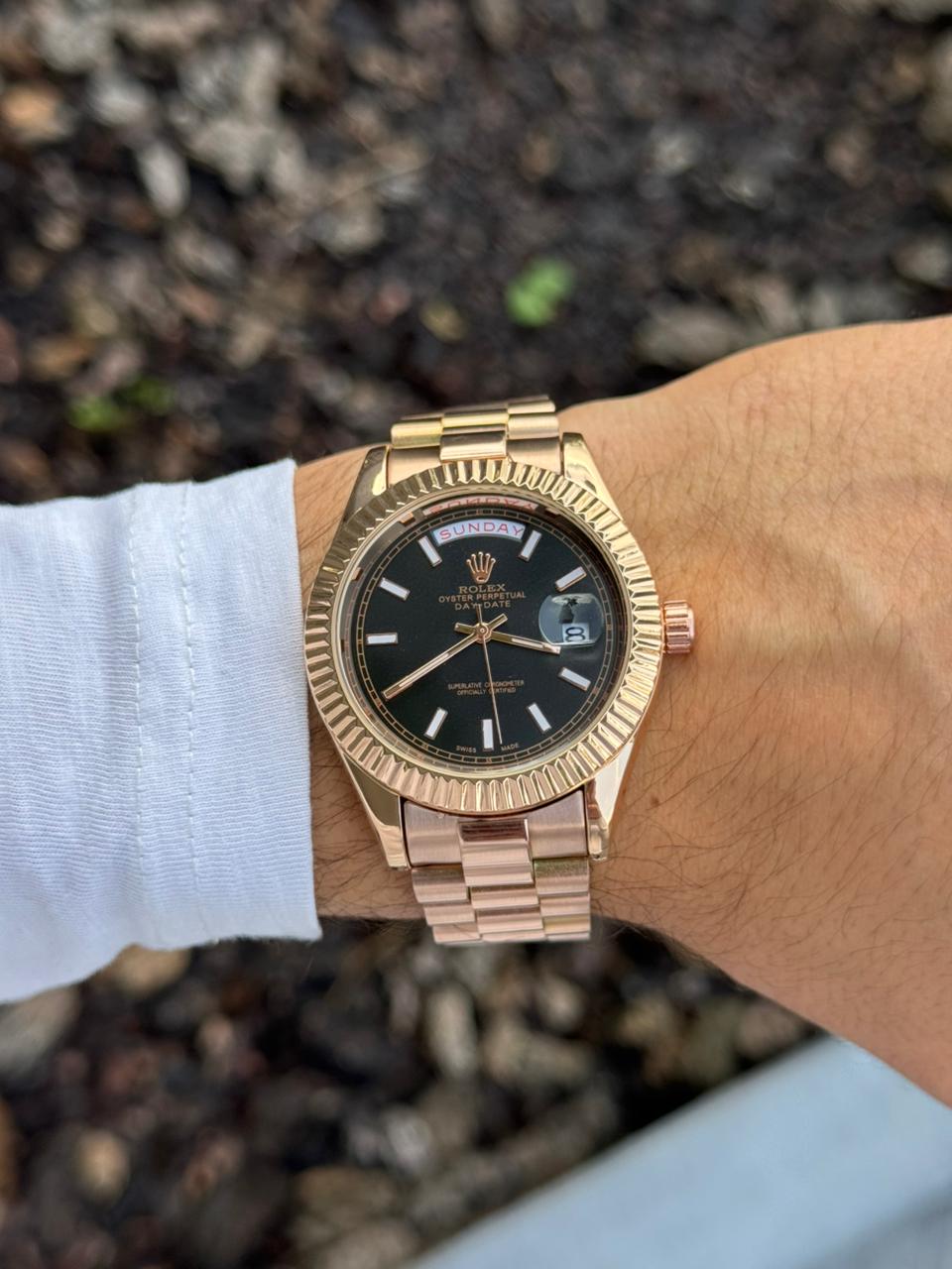 Rlx President Oro Rosa Tablero Negro