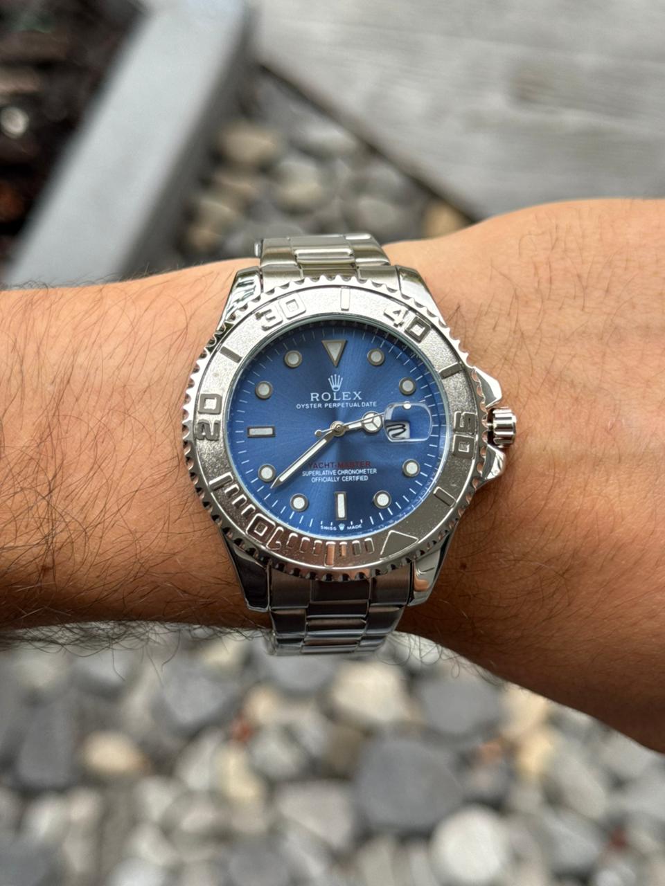 Rlx Master Plateado Tablero Azul