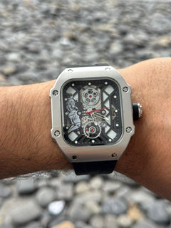 Rchrd Mll C7 Goma Negra Tablero Plateado