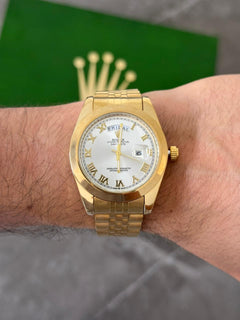 Rlx Roman Liso Dorado Tablero Plateado
