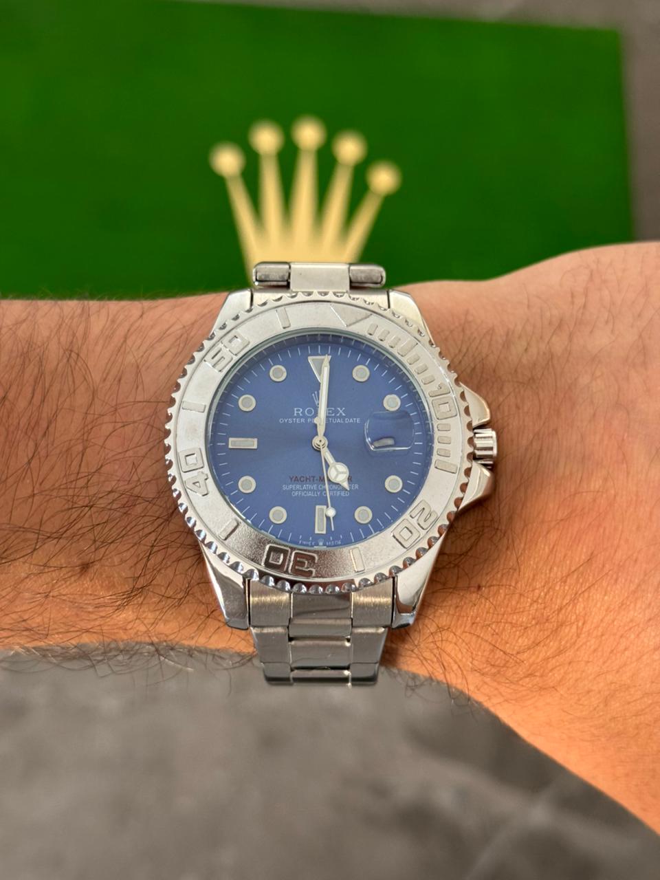 Rlx Master Plateado Tablero Azul