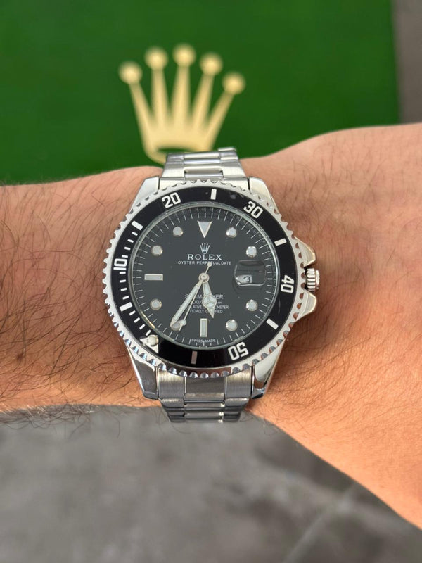 Rlx Submariner new plateado tablero negro