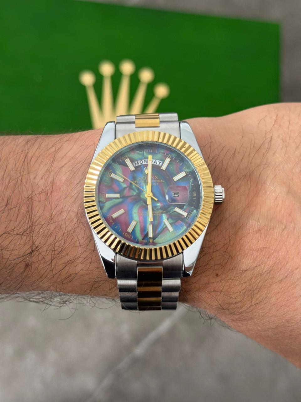 Rlx RSP Bicolor Dorado Tablero Tornasol Azul