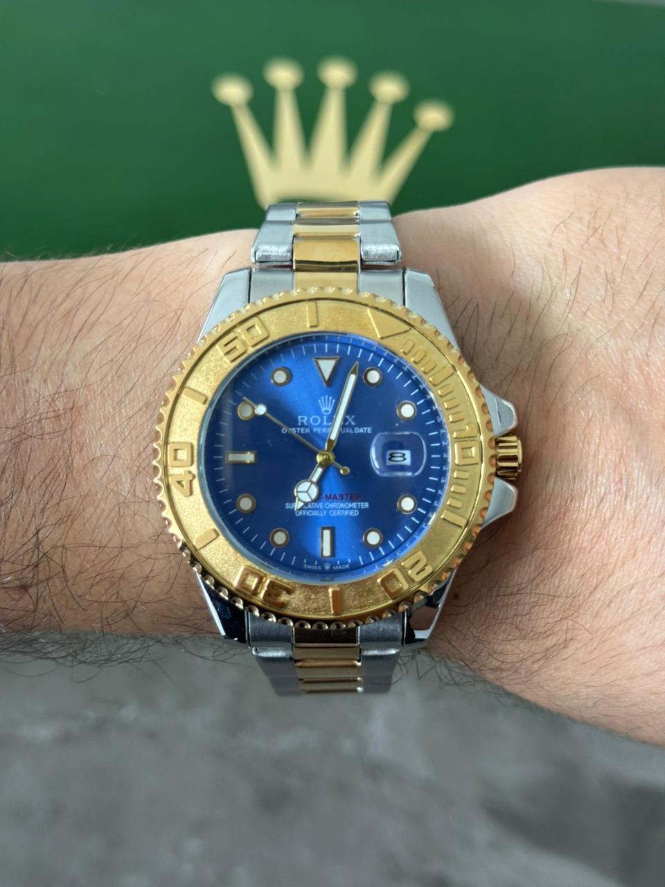 Rlx Master Bicolor Dorado Tablero Azul