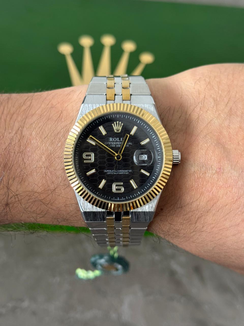 Rlx Lx Bicolor Dorado Tablero Negro