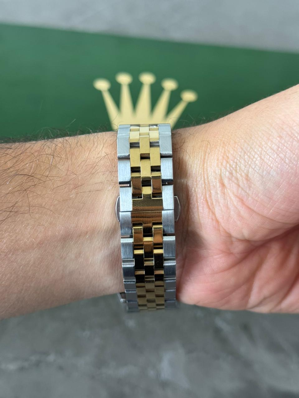 Rlx Lx Liso Bicolor Dorado Tablero Plateado