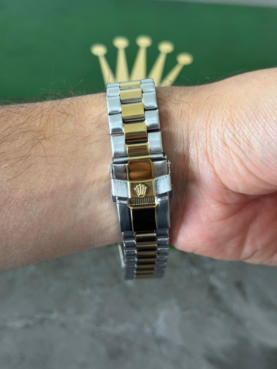 Rlx Timex Bicolor Dorado Tablero Negro