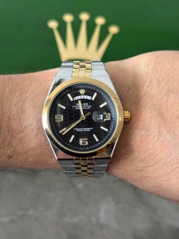 Rlx Lx Liso Bicolor Dorado Tablero Negro