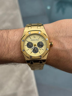 Admrs Metalico Crono Dorado Tablero Dorado