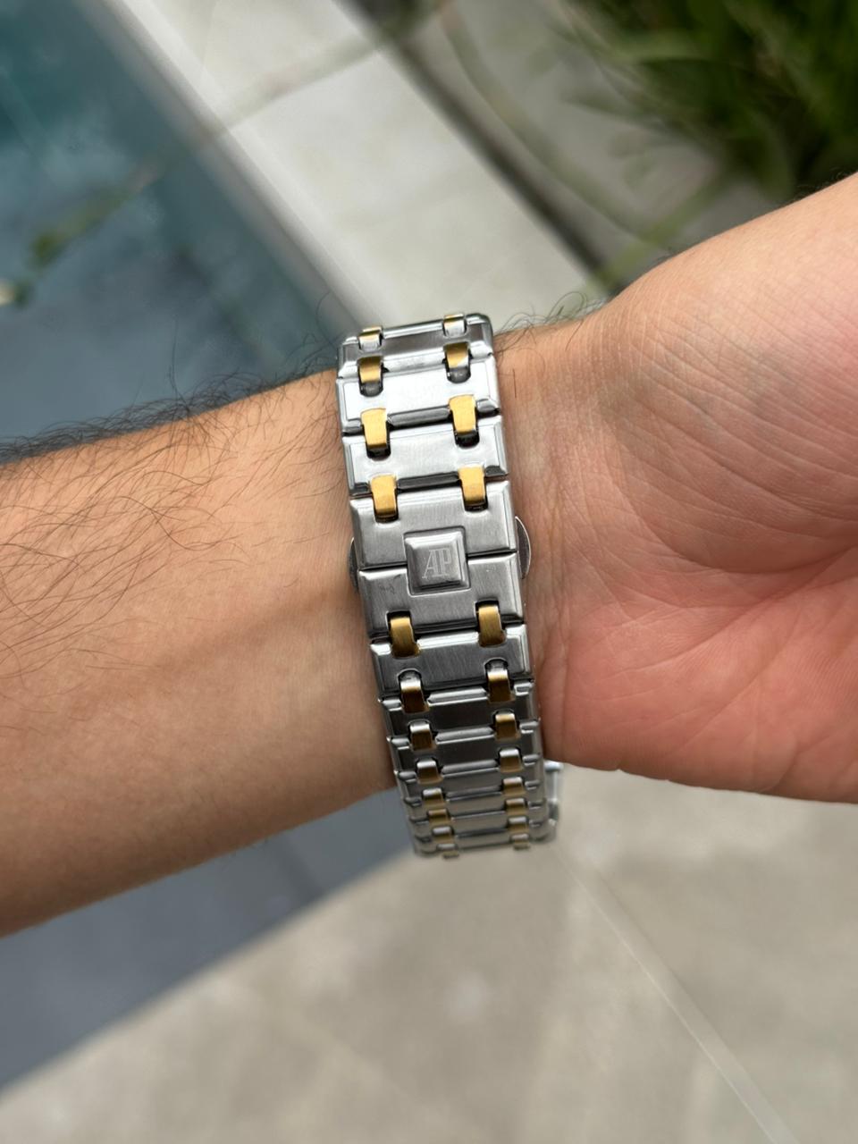 Admrs Metalico Liso Bicolor Dorado Tablero Dorado