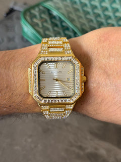 Patk Phlppe Circones Dorado Tablero Plateado