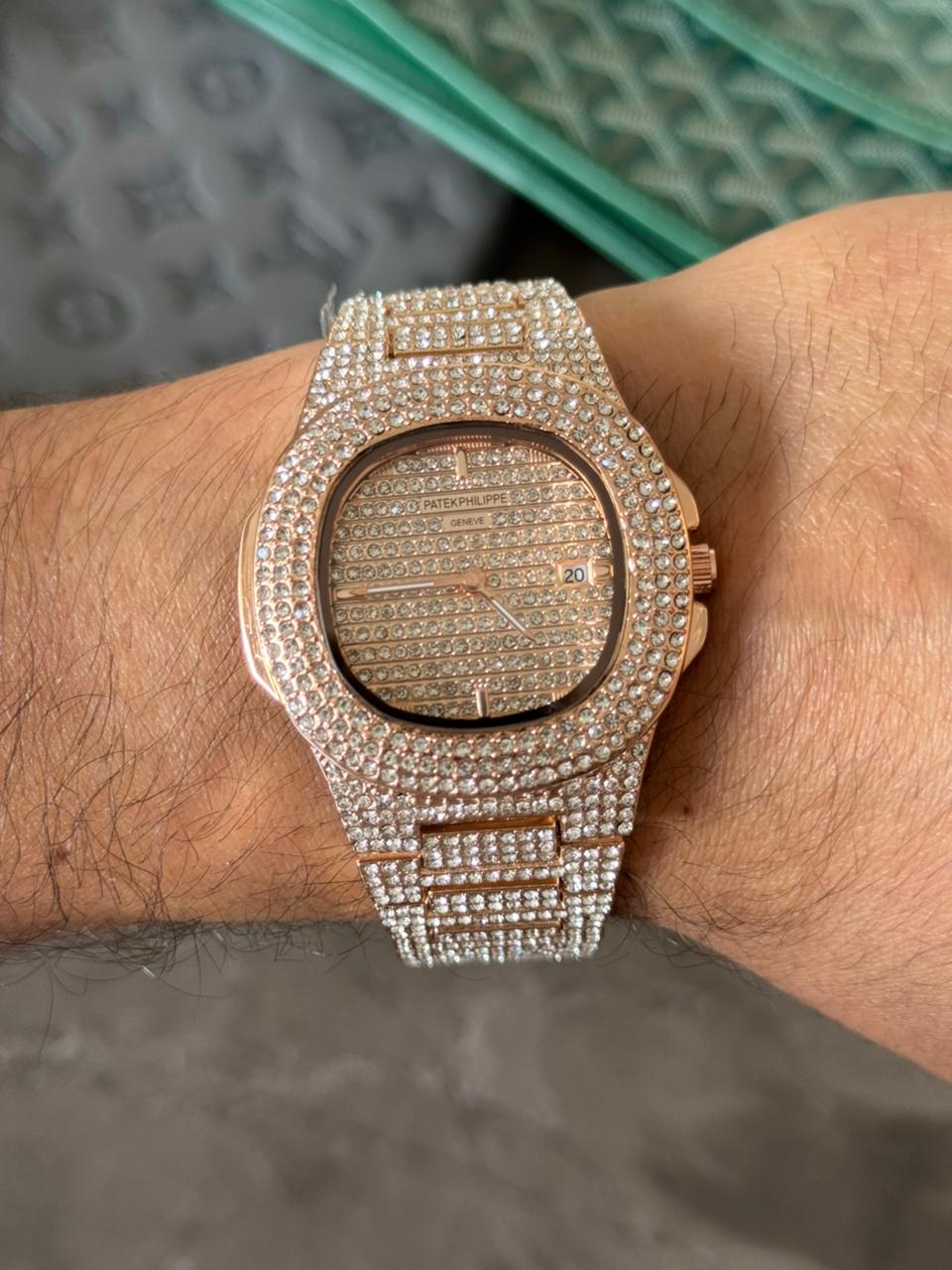Patk Diamond Redondo Oro Rosa  Tablero Oro Rosa