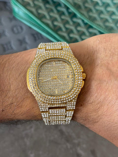 Patk Diamond Redondo Dorado Tablero Dorado