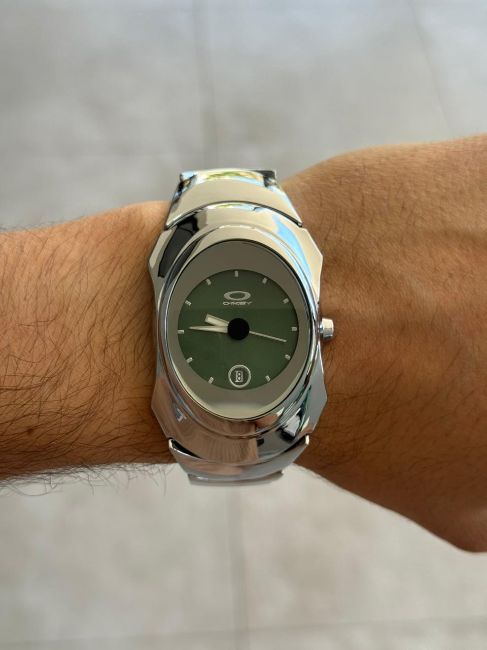 Okl Metalico Plateado Tablero Verde Plateado