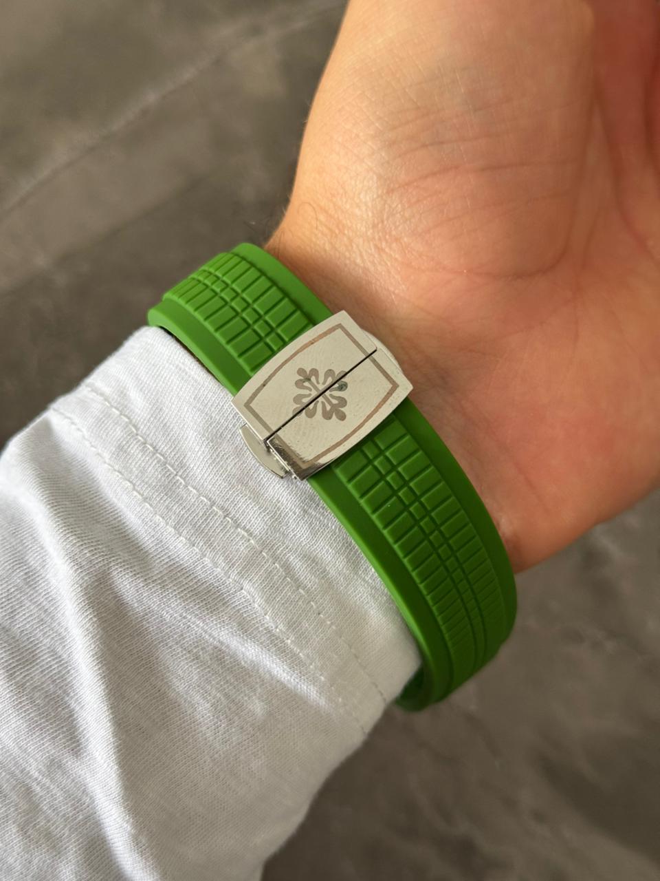 Ptk Circones Goma Verde Tablero Verde Plateado