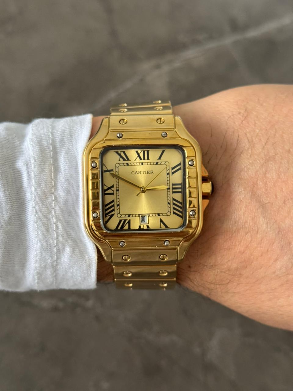 Crtr Santos Metalico Dorado Tablero Dorado