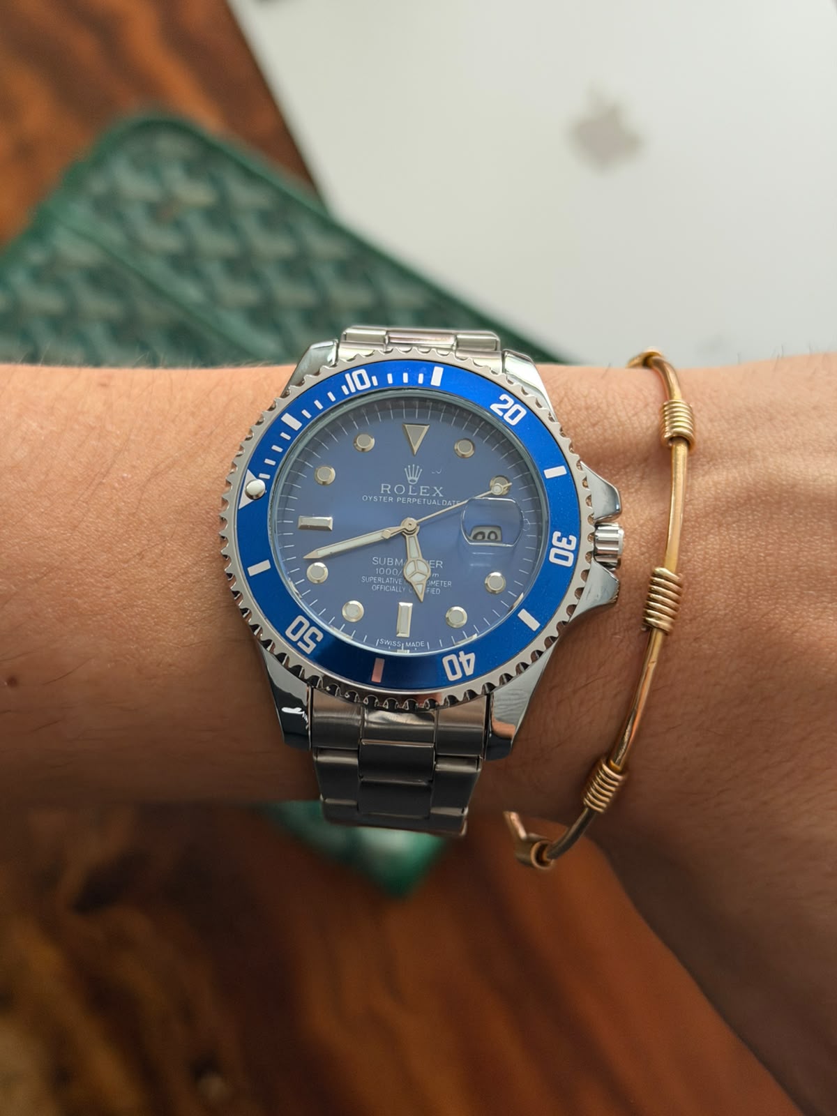 Rlx 2026 Submariner Plateado Tablero Azul