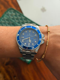 Rlx 2026 Submariner Plateado Tablero Azul
