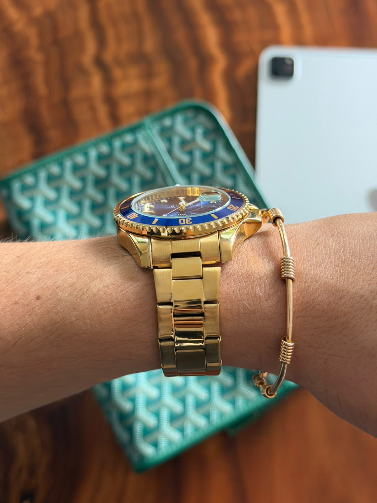 Rlx 2026 Submariner Dorado Tablero Azul