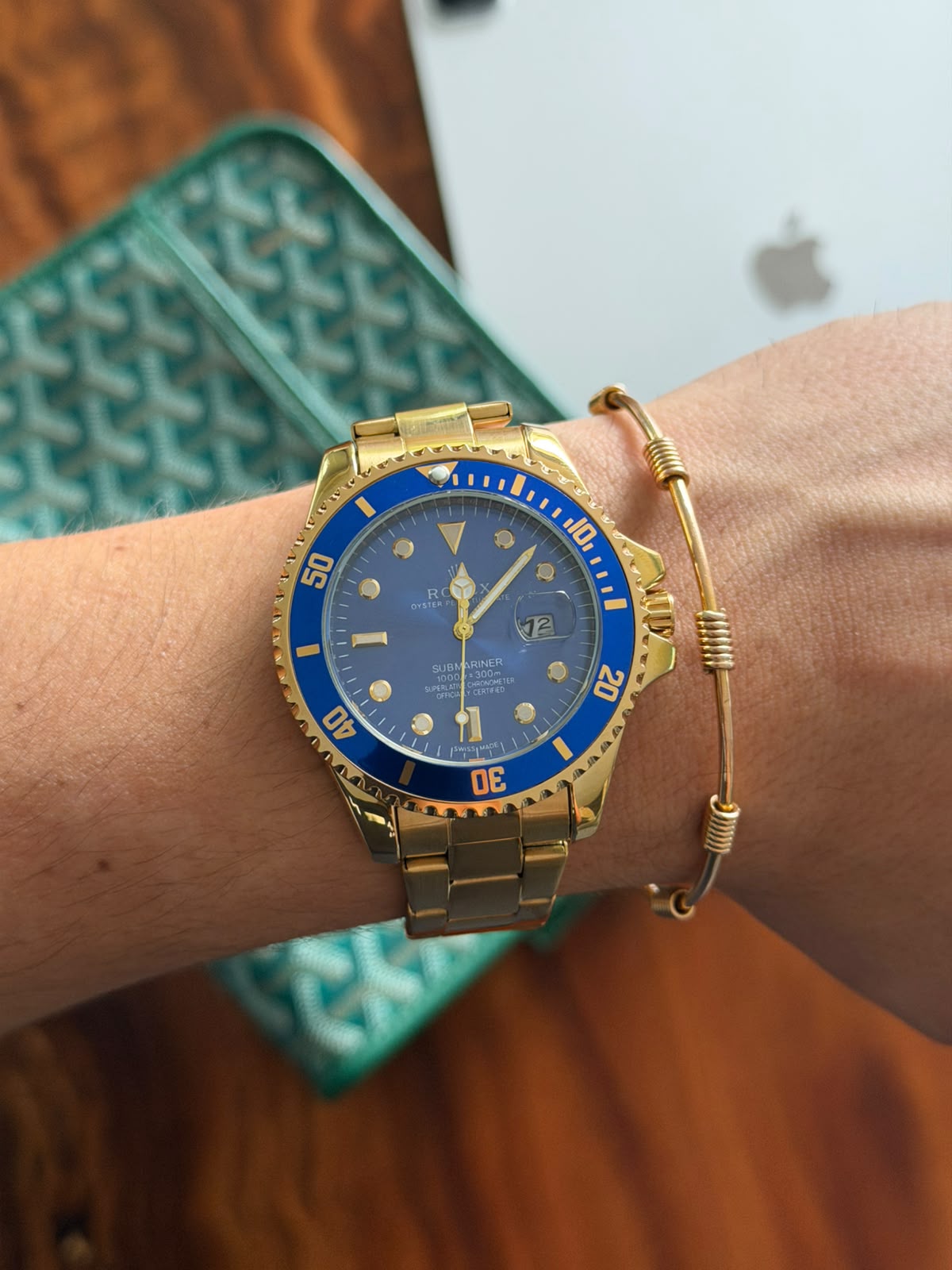Rlx 2026 Submariner Dorado Tablero Azul