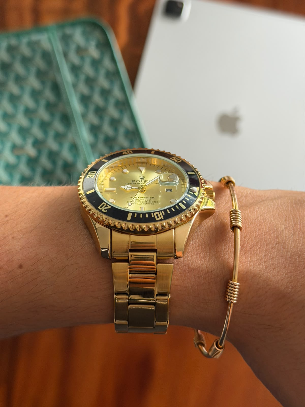 Rlx 2026 Submariner Dorado Tablero Dorado Negro