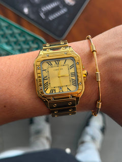 Crtr Santos Metalico Dorado Tablero Dorado