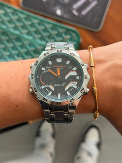 G-shck GTS Plateado Tablero Negro Naranja