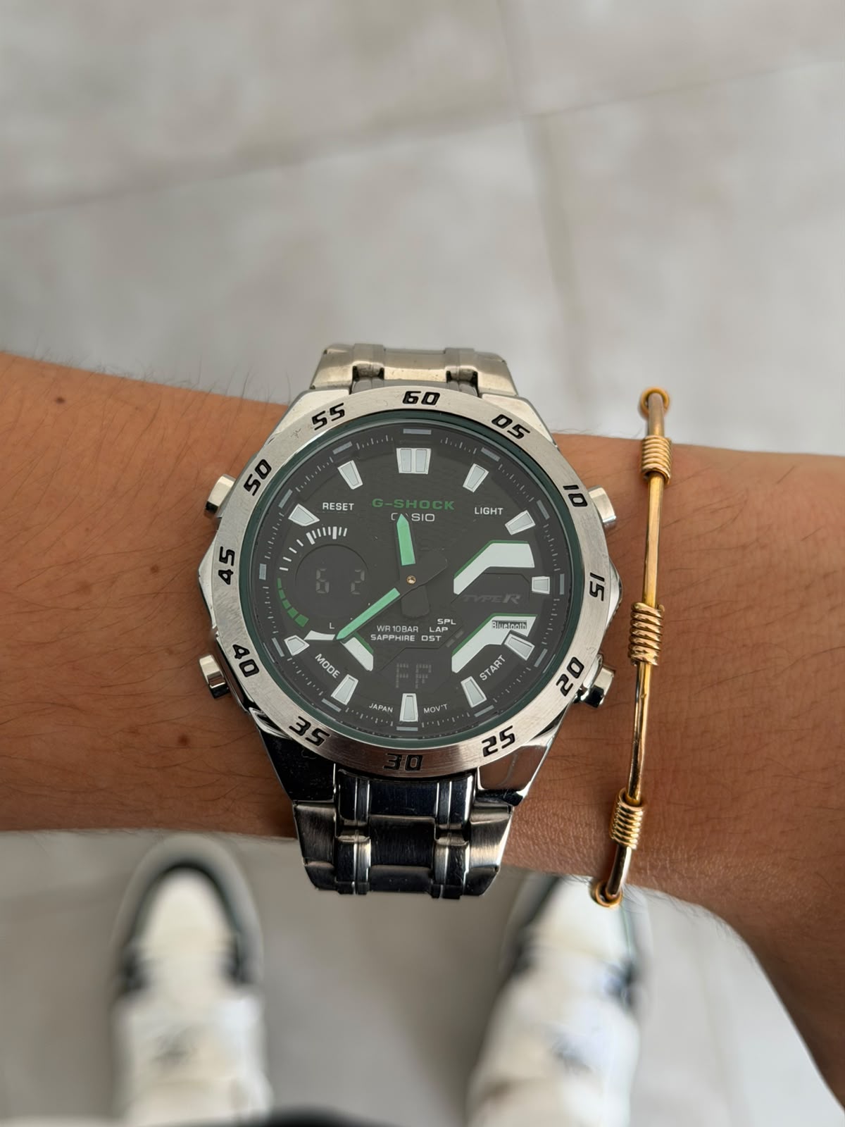 G-shck GTS Plateado Tablero Negro Verde