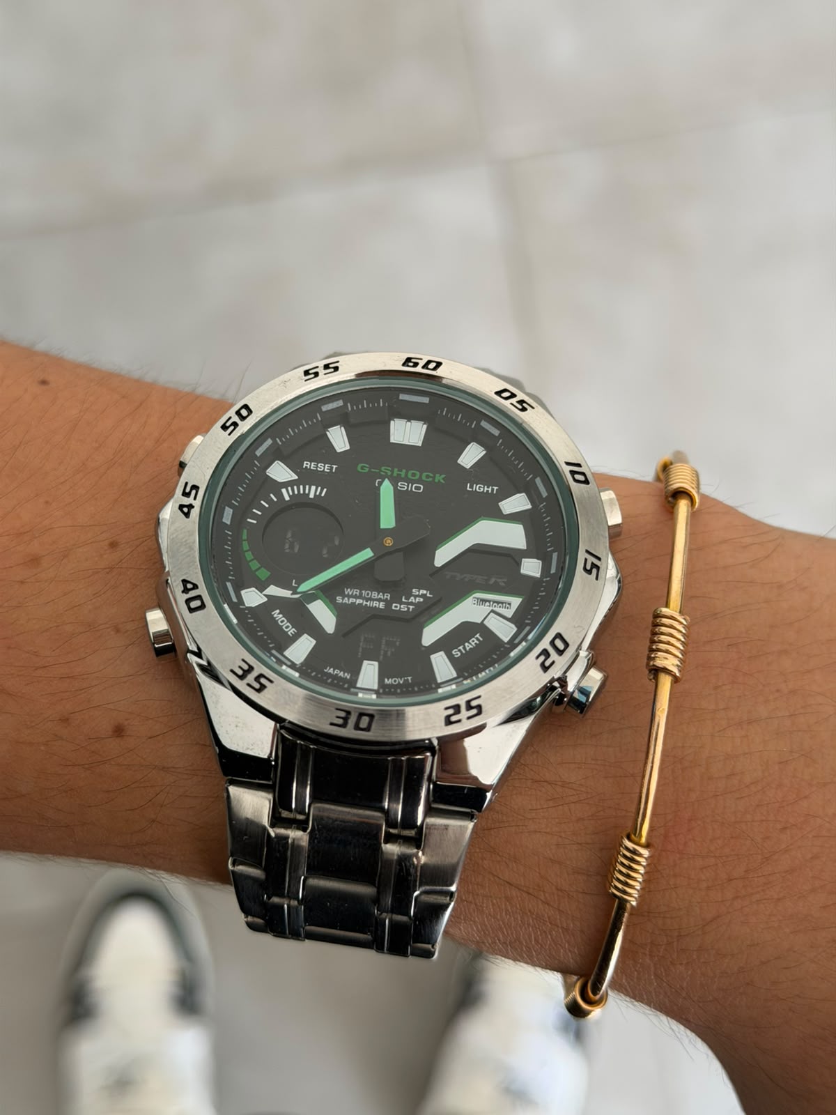 G-shck GTS Plateado Tablero Negro Verde
