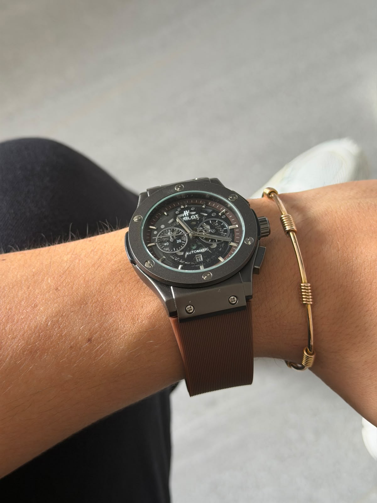 Hblt Meca Goma Cafe Tablro Negro