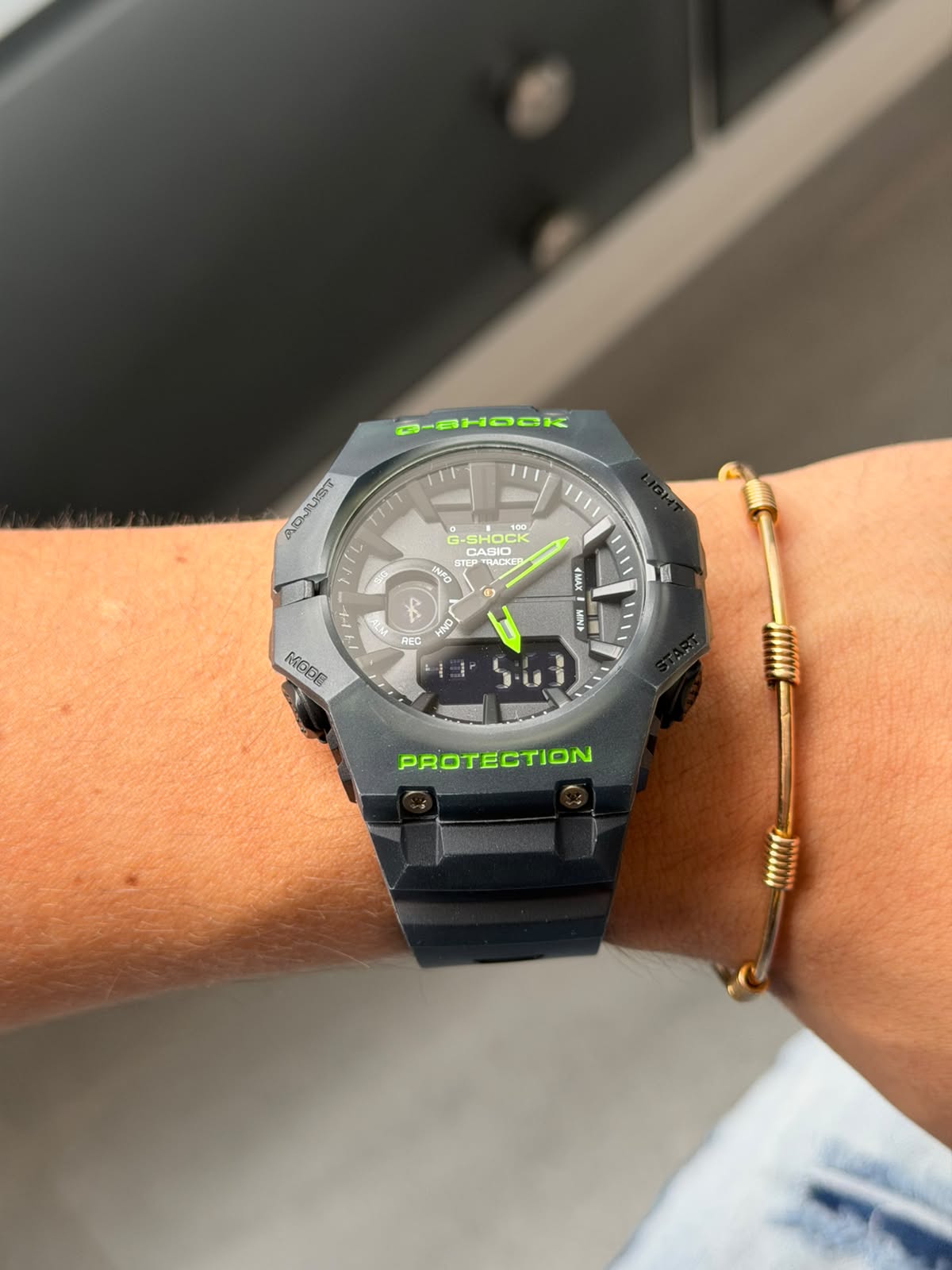 G-shck Step Negro Tablero Negro Verde