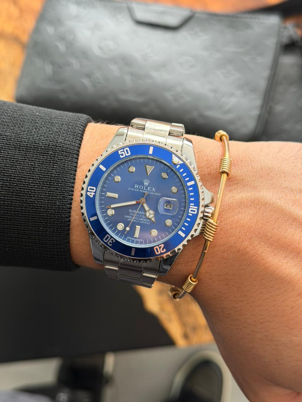 Rlx 2026 Submariner Plateado Tablero Azul
